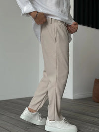 Luxe Herrenhose aus weichem Stoff – Alessio