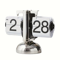 Retro Flip Uhr mit Stahlakzenten - TempoFlip