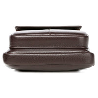 Kompakte PU-Leder Crossbody-Tasche für Herren mit verstellbarem Schulterriemen