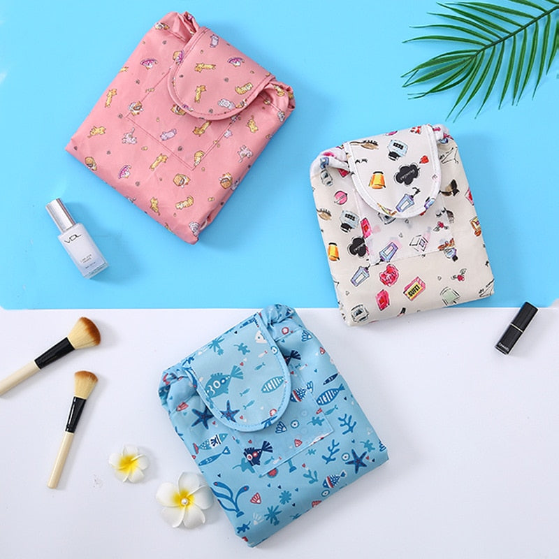 Tragbare Kordelzug Kosmetik- und Toilettentasche – 1+1 GRATIS Reiseorganizer