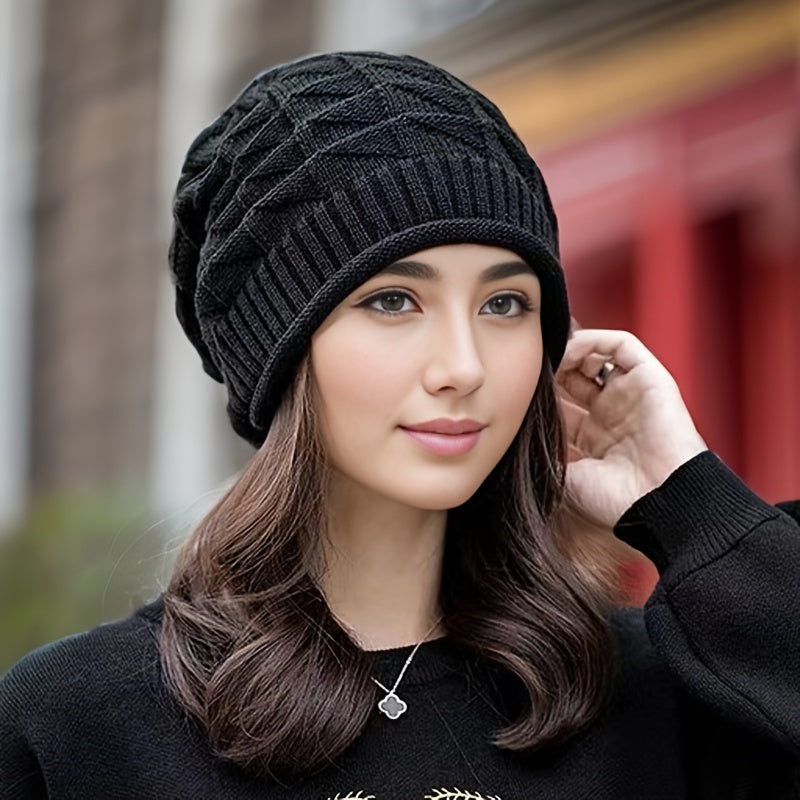 Damen Strickmütze leicht & elastisch für Frühling und Herbst – Alina
