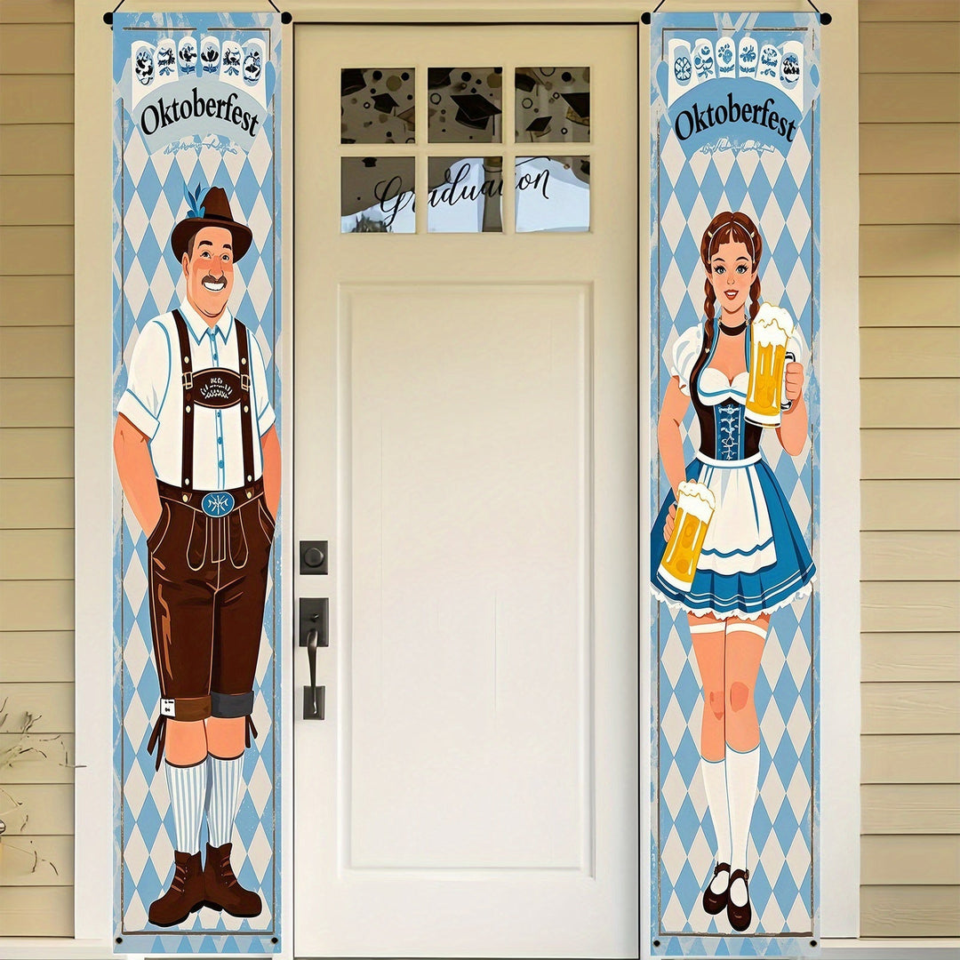 Oktoberfest Banner Set Polyester – WiesnWillkommen Oktoberfest 2025