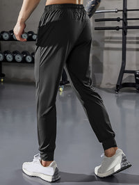 Unifarbene Herren Sporthose mit Taschen - Niels