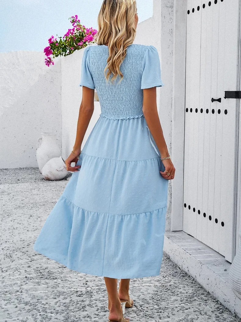 Herbstkleid mit lockerer Passform – Nadezhda