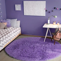 Runder Fluffy Teppich - Clouda