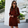 Langes Flanellkleid mit Stil – Elodie