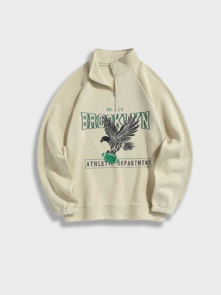 Herrenpullover mit Halbreißverschluss - Logan