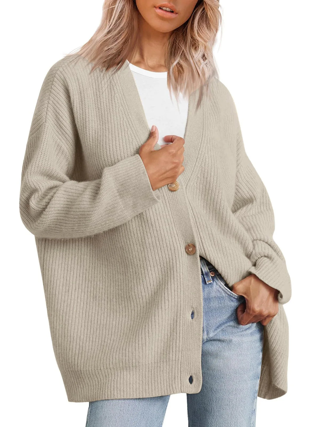 Damen Cashmere Weste mit V-Ausschnitt – Sylvie