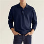 Herrenpoloshirt mit langen Ärmeln – Bastien