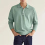 Herrenpoloshirt mit langen Ärmeln – Bastien