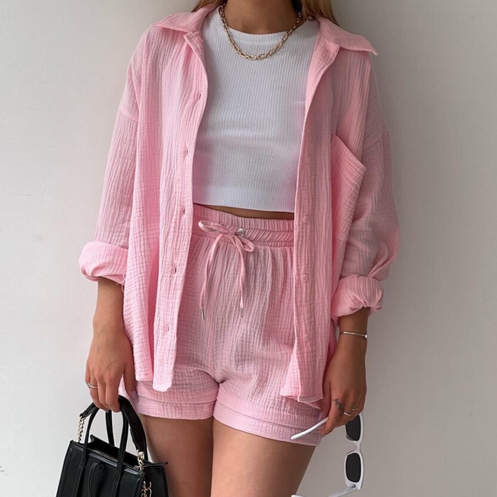 Trendige Baumwoll-Sommerhose für Damen – Faylin