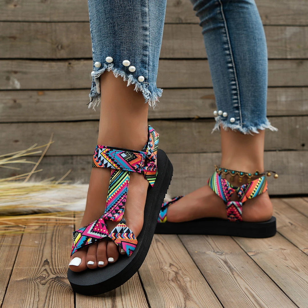 Leichte Damen Sommer-Sandalen mit Farbspiel – Amélie