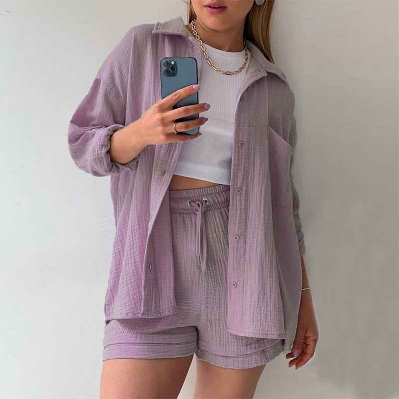 Trendige Baumwoll-Sommerhose für Damen – Faylin
