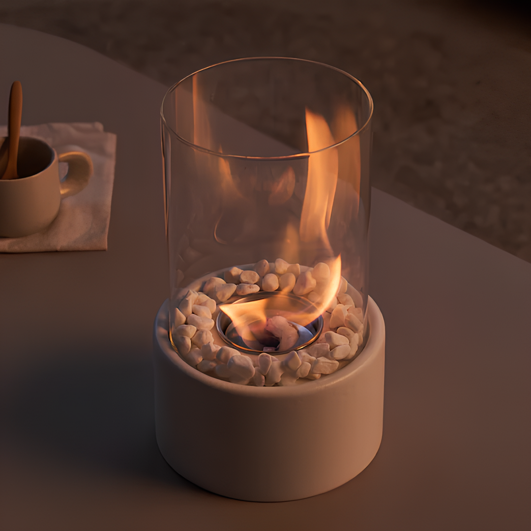 Klassische Öllampe mit offener Flamme - Lumora