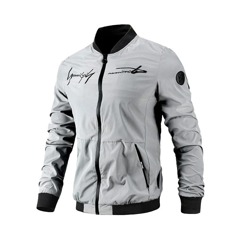 Bestickte Herren Bomberjacke für Übergangszeit – Leon