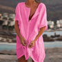 Luftige Strandkleid mit Knopfschluss – Noa