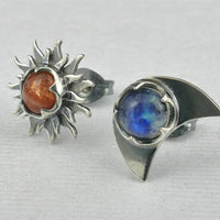 Earrings Sun and Moon - Sunny-Nora Luxe