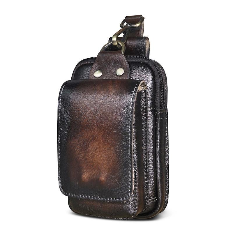 Echtleder Herren-Gürteltasche