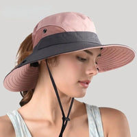 Stylish women's UV protection sun hat with wide brim – Livia