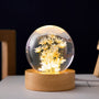 Kristallkugel Lampe mit ewigen Blumen – Lumora