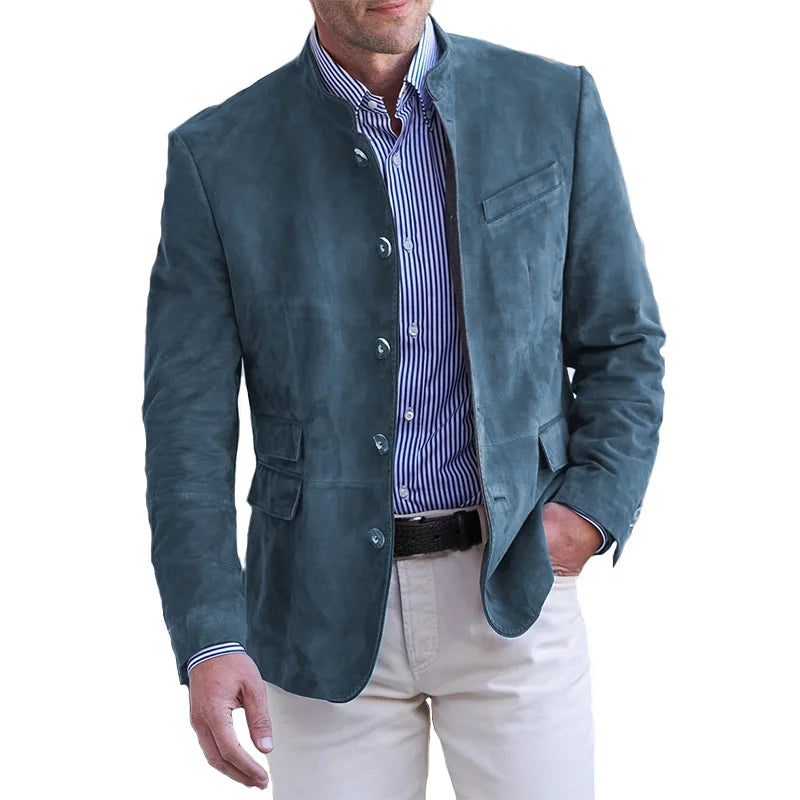 Klassische Button-Down-Jacke für Herren – Magnus