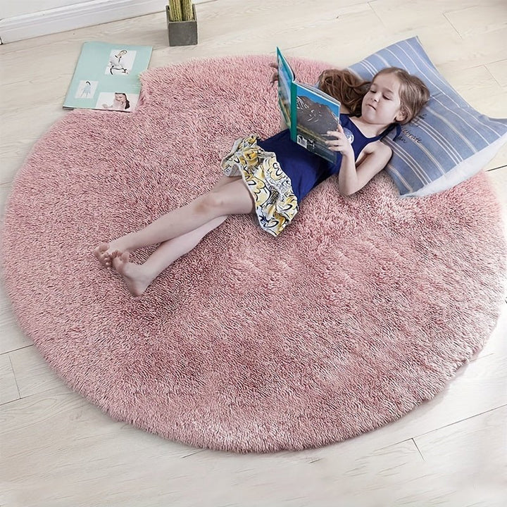 Runder Fluffy Teppich - Clouda
