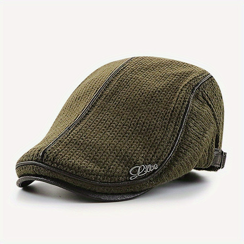 Unisex Strick-Barettmütze warm & modisch für Herbst und Winter – Elias