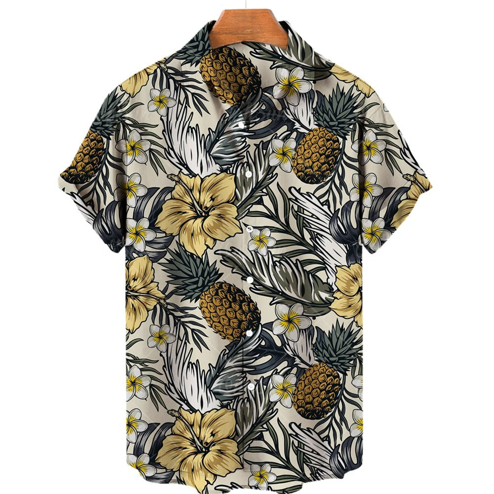 Tropisches Hawaii-Hemd mit kurzen Ärmeln – Mateo