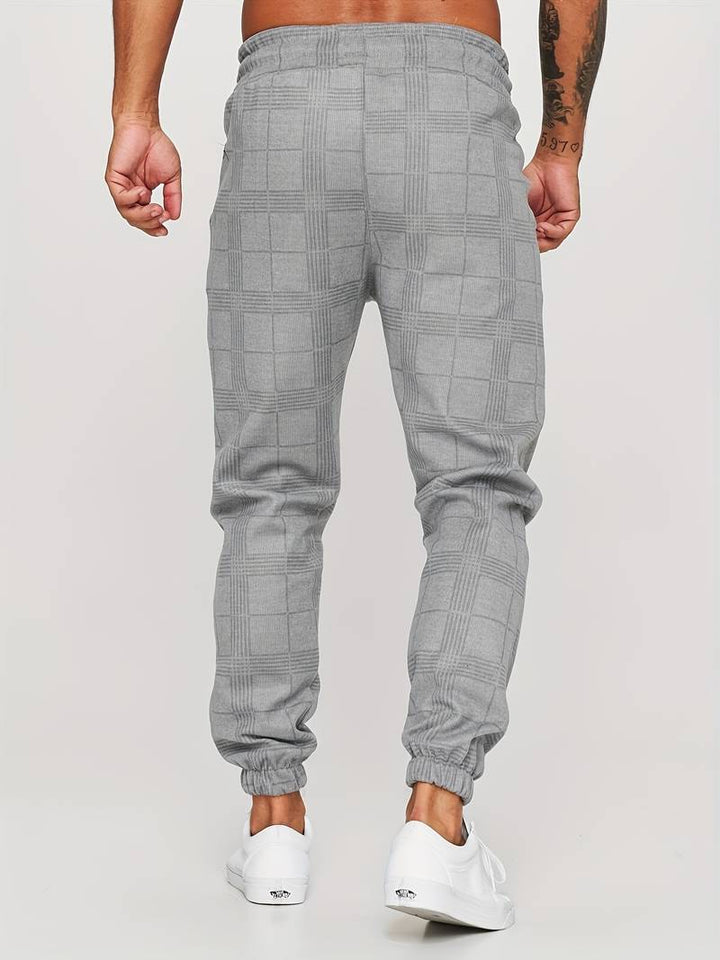 Karierte Herren-Jogginghose – Elian Herbstedition
