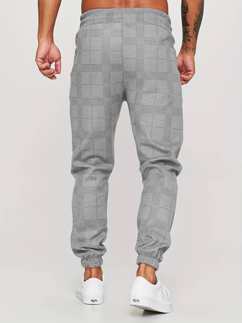 Karierte Herren-Jogginghose – Elian Herbstedition