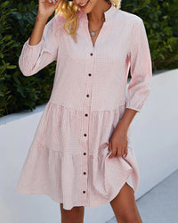Leichte A-Linien-Sommerkleid mit Karomuster – Juliette
