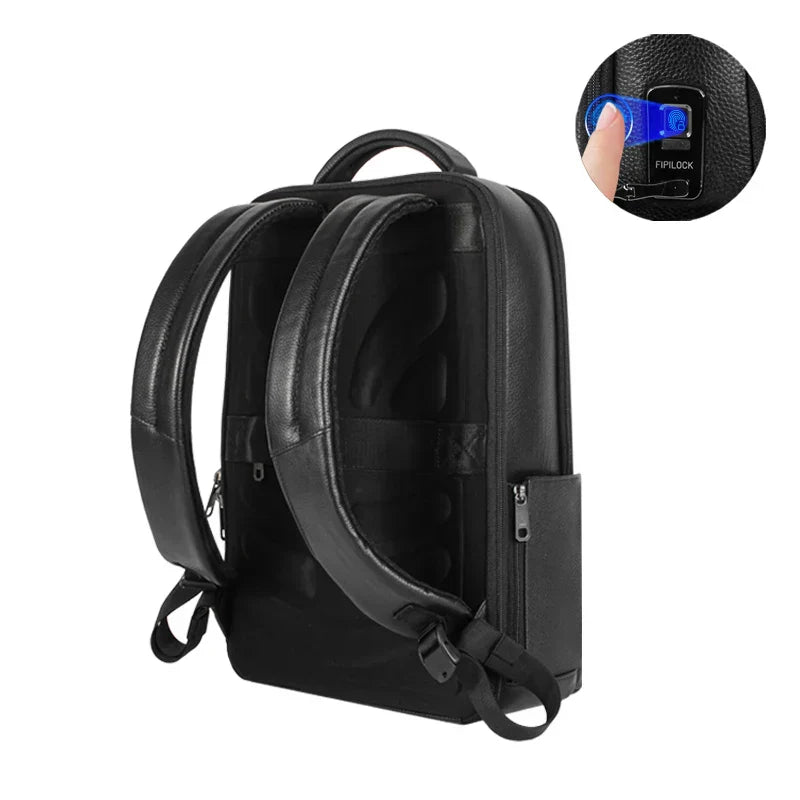 Herren Business Laptop Rucksack mit Fingerabdruckschloss – Große Kapazität & Diebstahlschutz