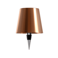 Rosenfarbene Flaschenlampe aus Metall, modern, für stilvolle Beleuchtung.
