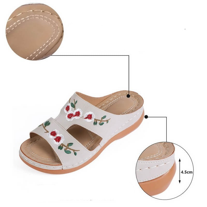 Orthopädische Blumen-Sandalen für Damen – Florina