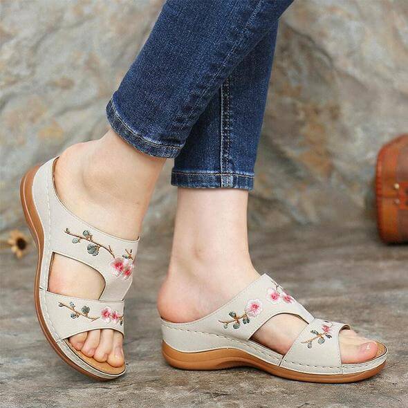 Orthopädische Blumen-Sandalen für Damen – Florina