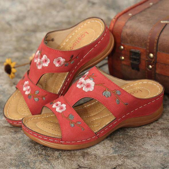 Orthopädische Blumen-Sandalen für Damen – Florina