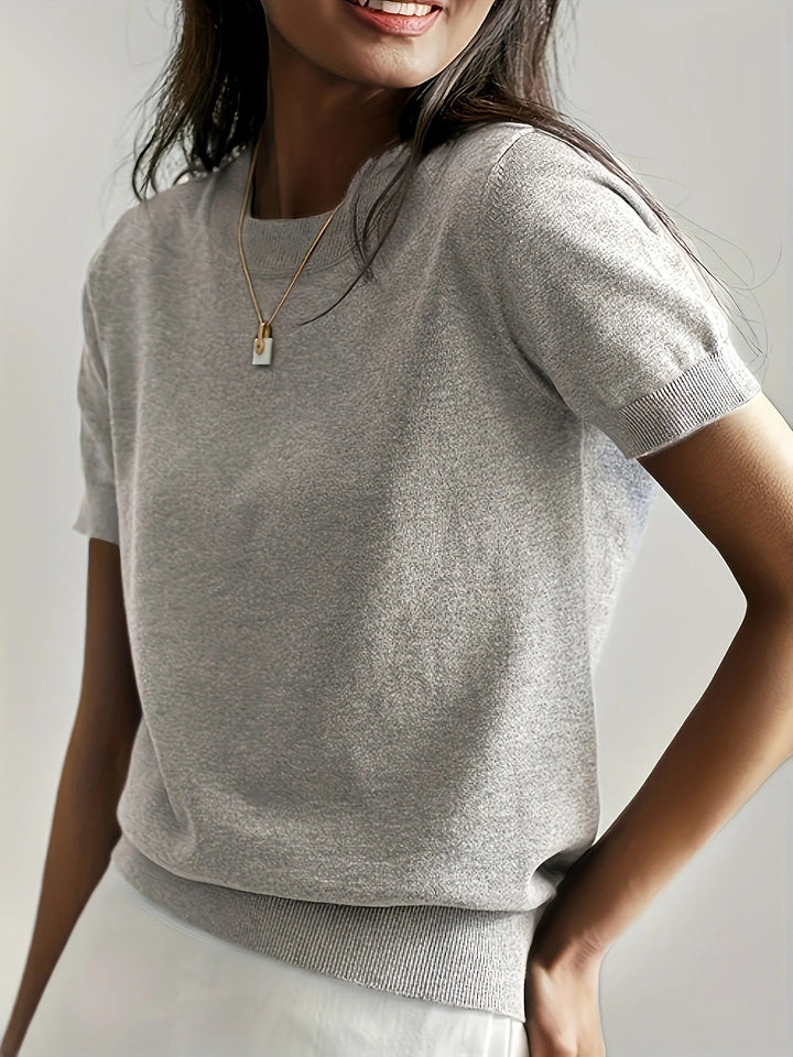 Frühjahrs-Pullover mit kurzen Ärmeln – Mira
