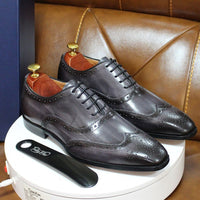 Handgefertigte Herren Oxford-Schuhe aus Leder – Valentin