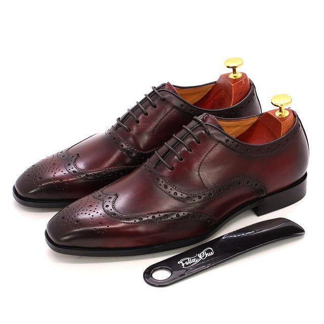 Handgefertigte Herren Oxford-Schuhe aus Leder – Valentin