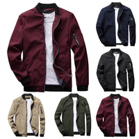 Herren Sommerjacke, kurz, in Burgunderrot, Blau, Schwarz, Beige, Grün, mit Reißverschluss.