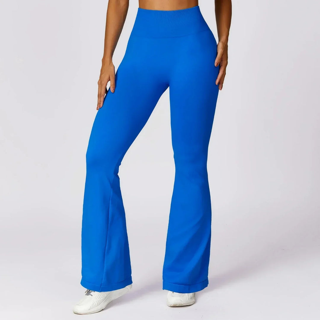 Nahtlose Flared Yoga-Leggings – Elara