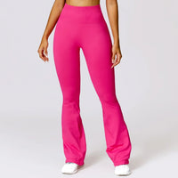 Nahtlose Flared Yoga-Leggings – Elara