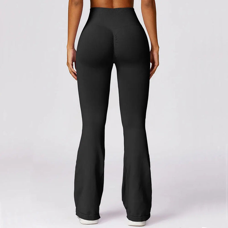 Nahtlose Flared Yoga-Leggings – Elara