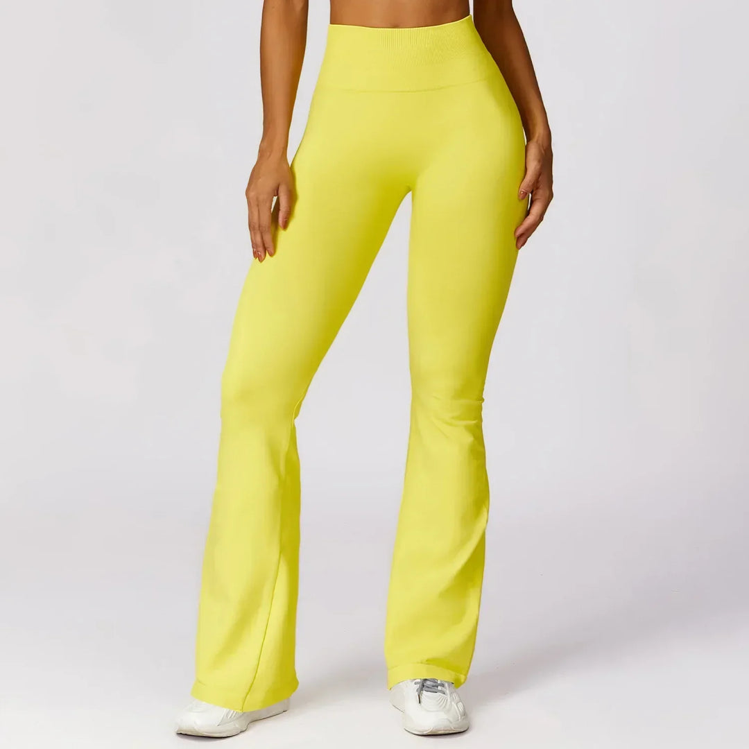 Nahtlose Flared Yoga-Leggings – Elara
