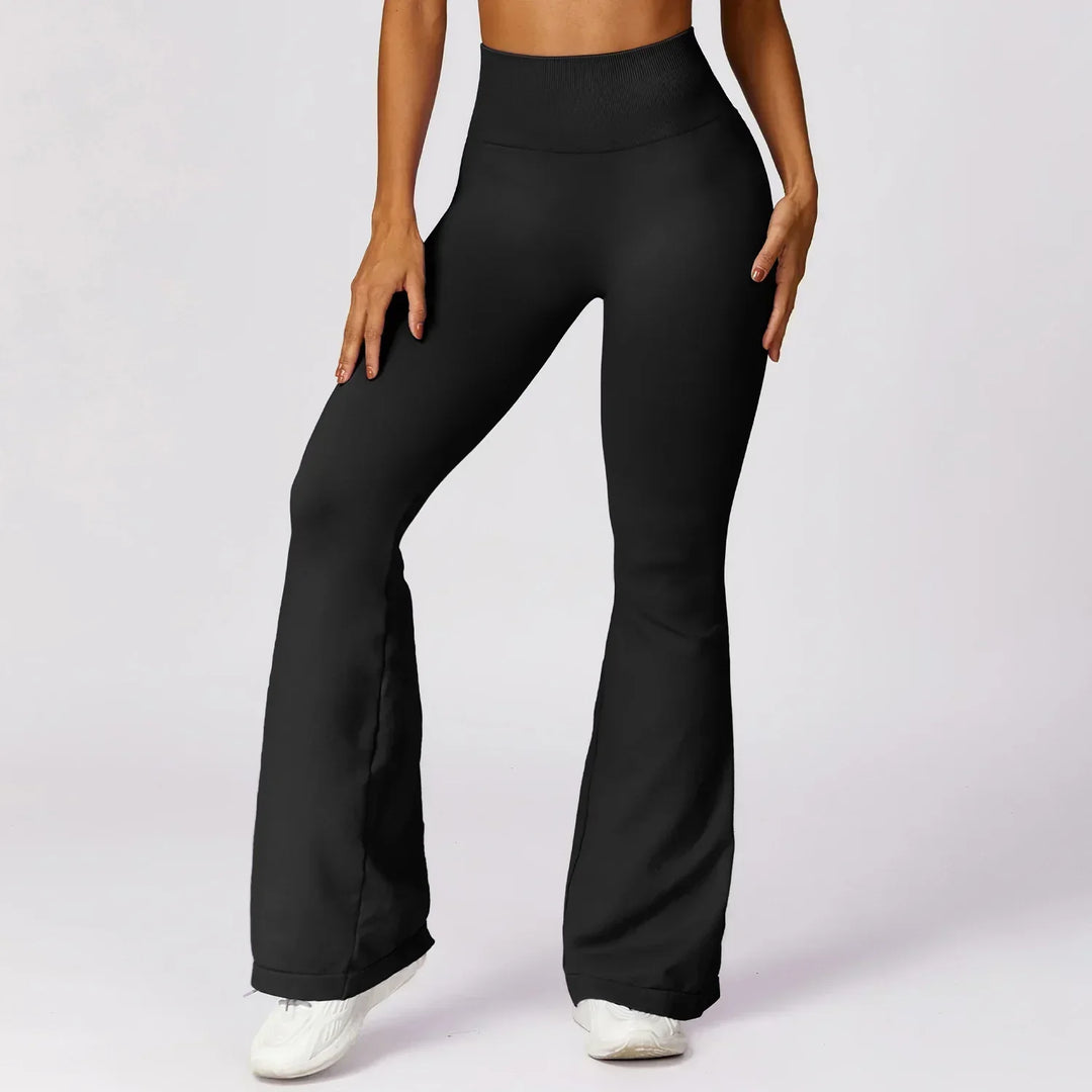 Nahtlose Flared Yoga-Leggings – Elara