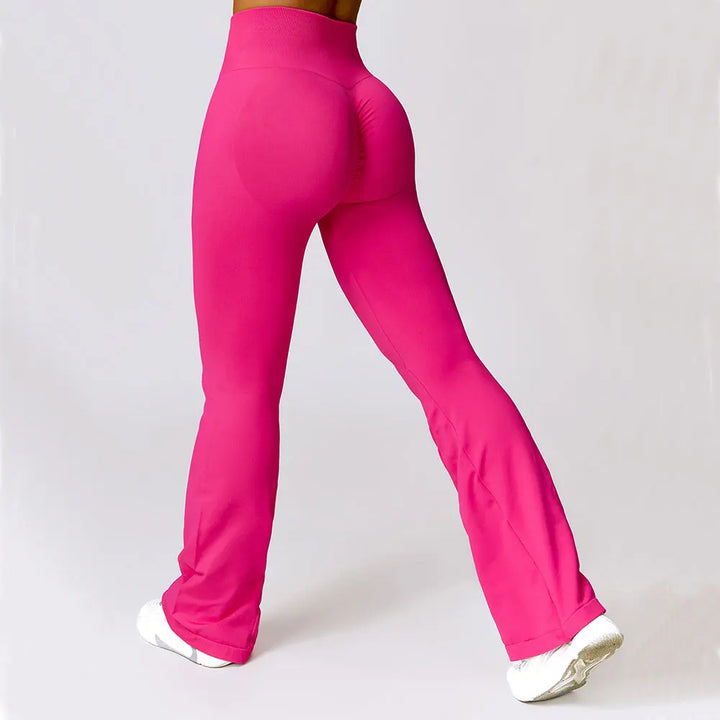 Nahtlose Flared Yoga-Leggings – Elara