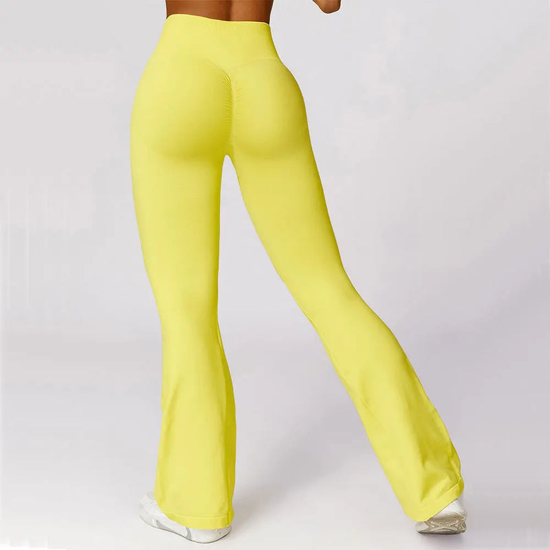 Nahtlose Flared Yoga-Leggings – Elara