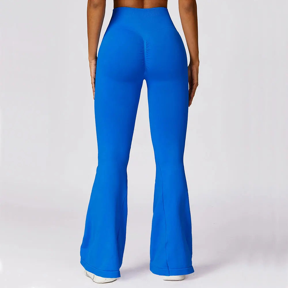 Nahtlose Flared Yoga-Leggings – Elara