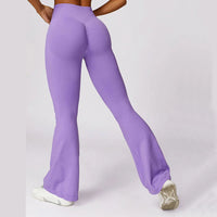 Nahtlose Flared Yoga-Leggings – Elara