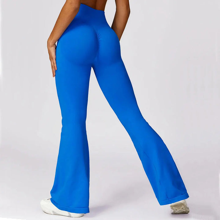 Nahtlose Flared Yoga-Leggings – Elara